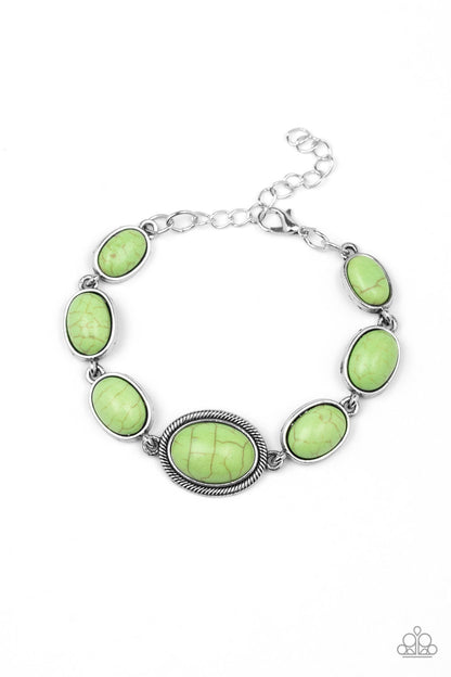 Serene Stonework - green - Paparazzi bracelet