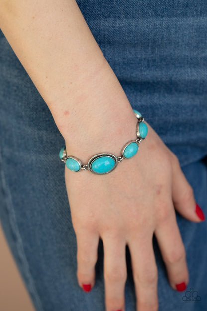 Serene Stonework-blue-Paparazzi bracelet