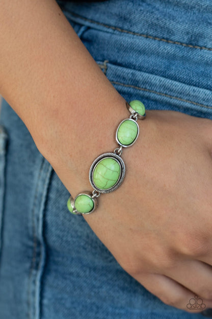 Serene Stonework-green-Paparazzi bracelet