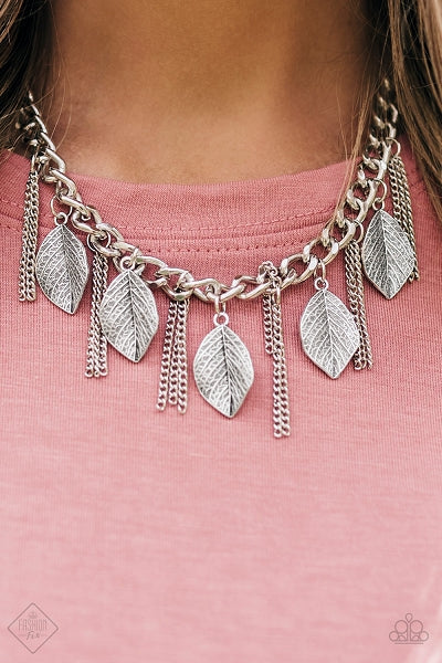 Serenely Sequoia - silver - Paparazzi necklace