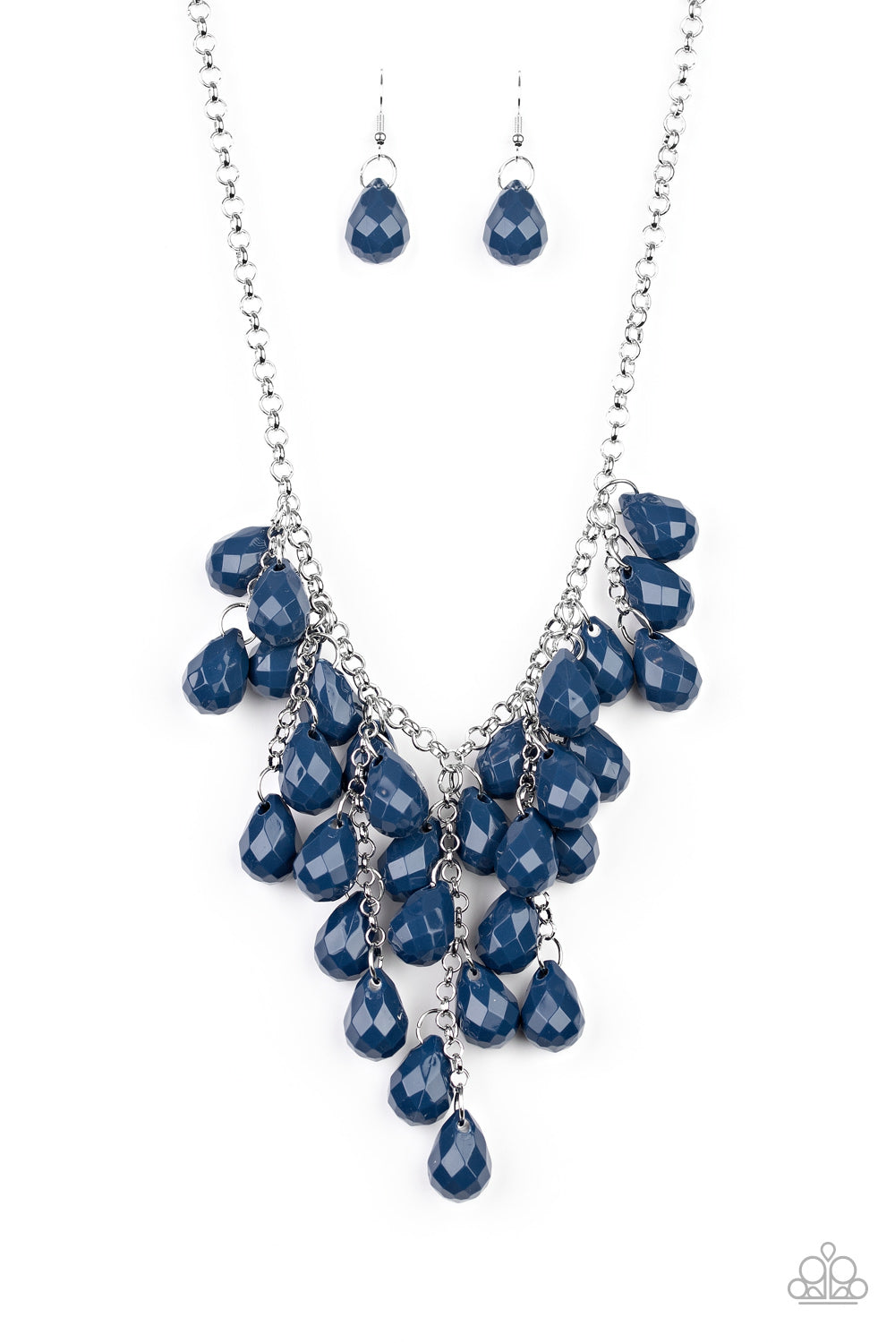 Serenely Scattered - blue - Paparazzi necklace