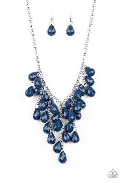 Serenely Scattered - blue - Paparazzi necklace