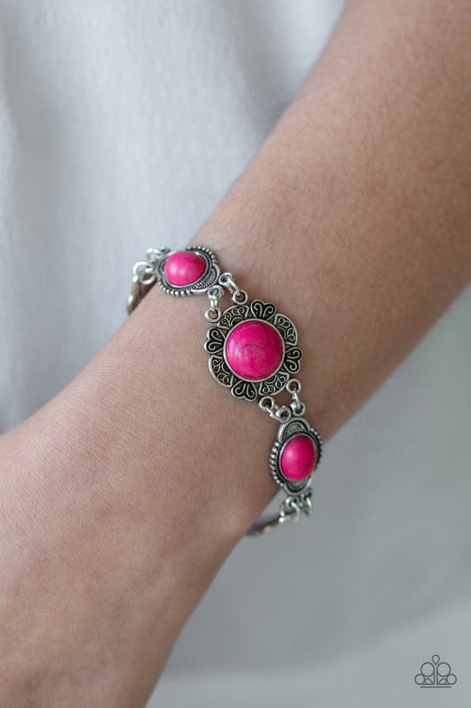 Serenely Southern-pink-Paparazzi bracelet