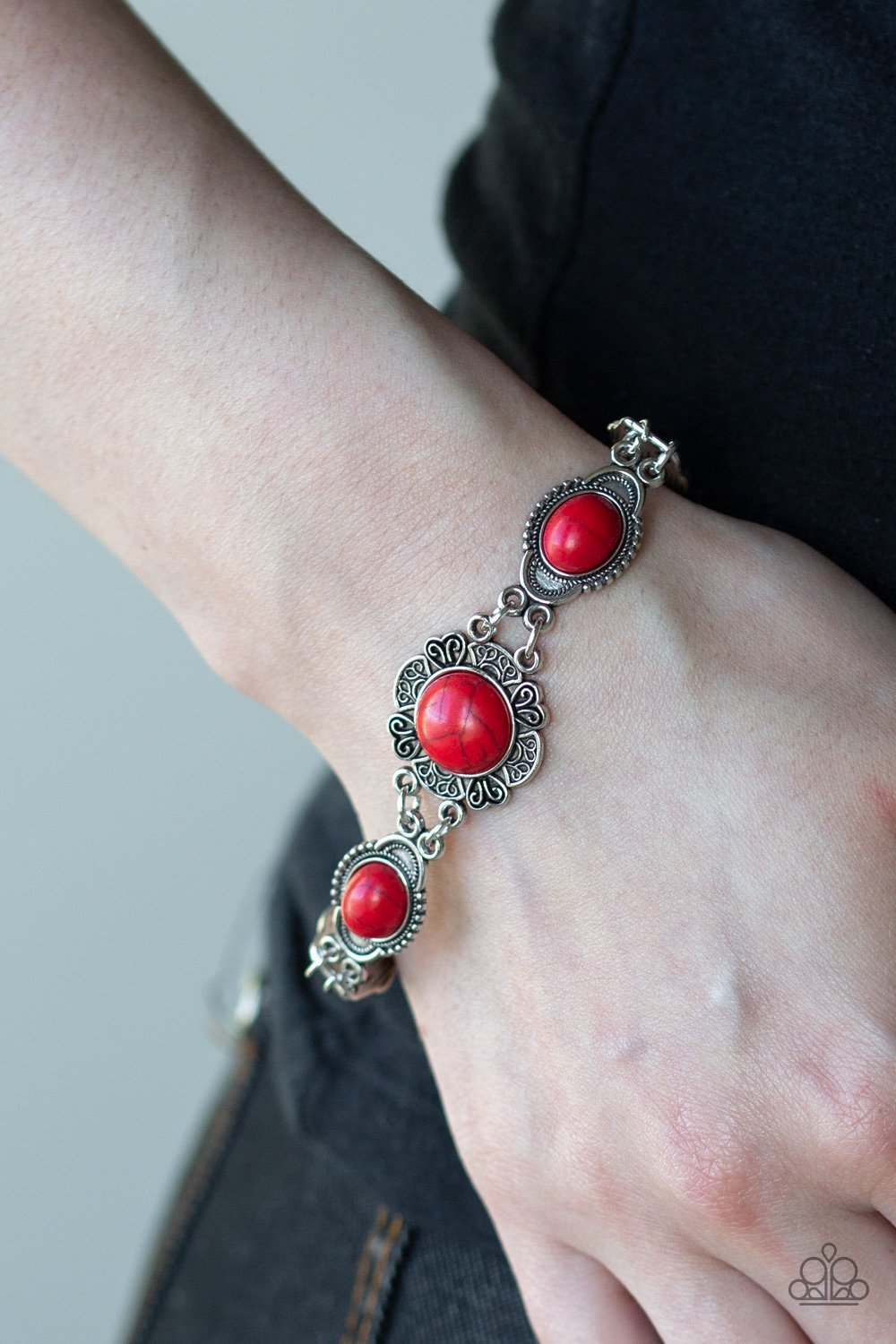 Serenely Southern-red-Paparazzi bracelet
