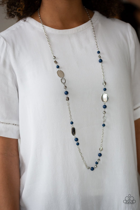 Serenely Springtime-blue-Paparazzi necklace