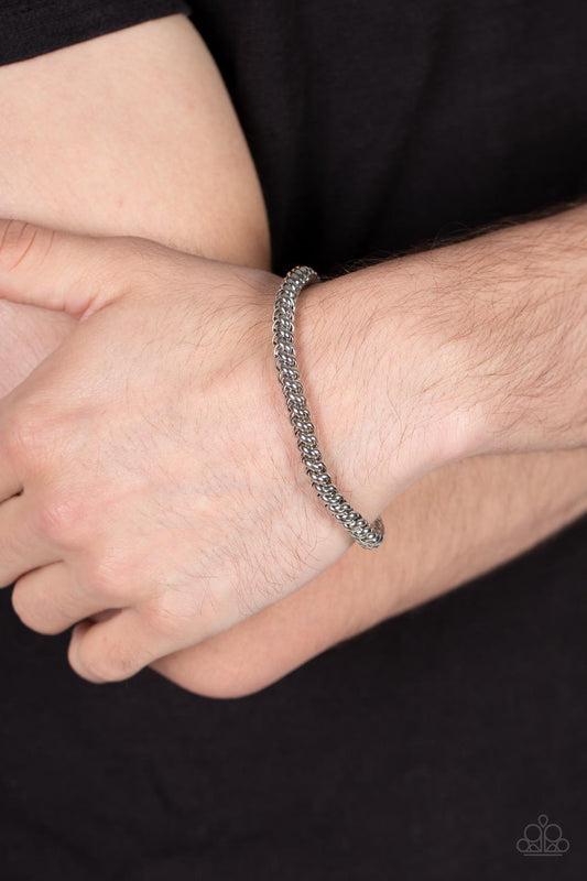 Setting The Pace - silver - Paparazzi MENS bracelet