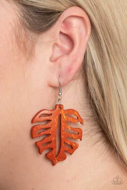 Shake Your PALMS PALMS - orange - Paparazzi earrings