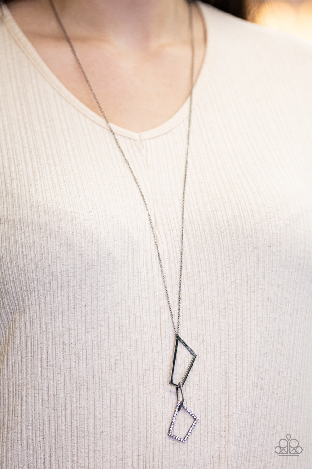 Shapely Silhouettes - black - Paparazzi necklace