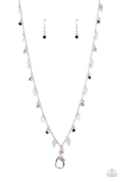 Sharp-Edged Shimmer - purple - Paparazzi LANYARD necklace
