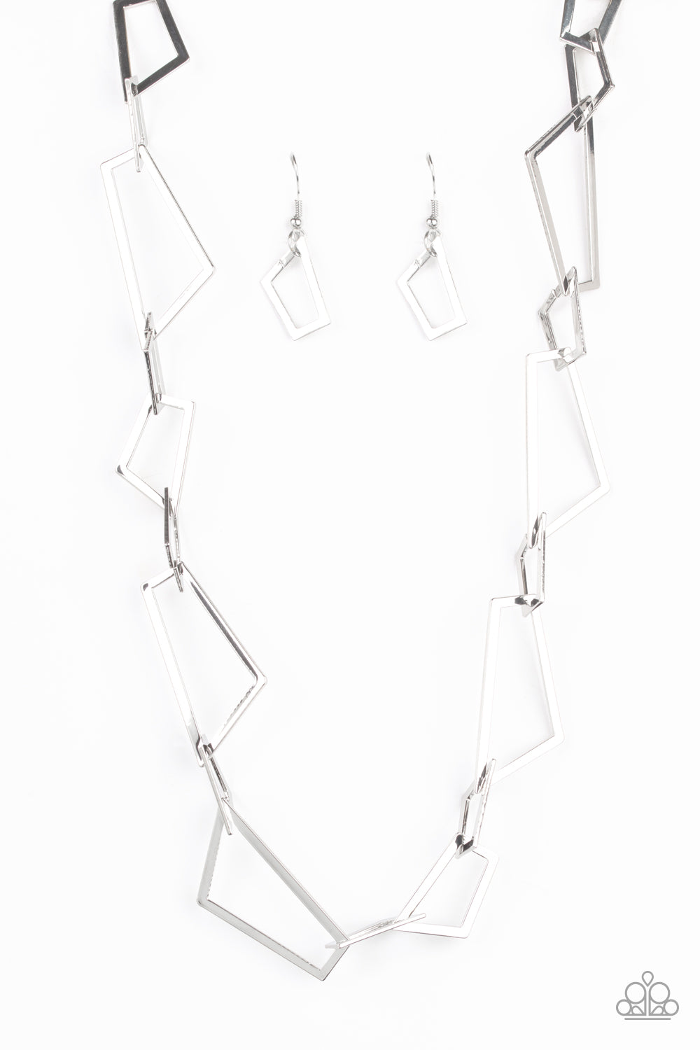 Shattering Records - silver - Paparazzi necklace