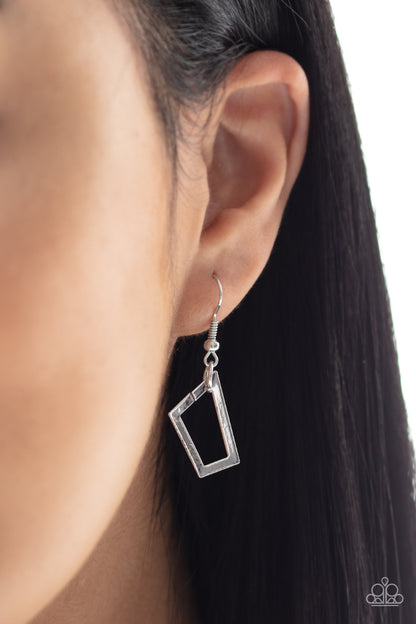 Shattering Records - silver - Paparazzi necklace