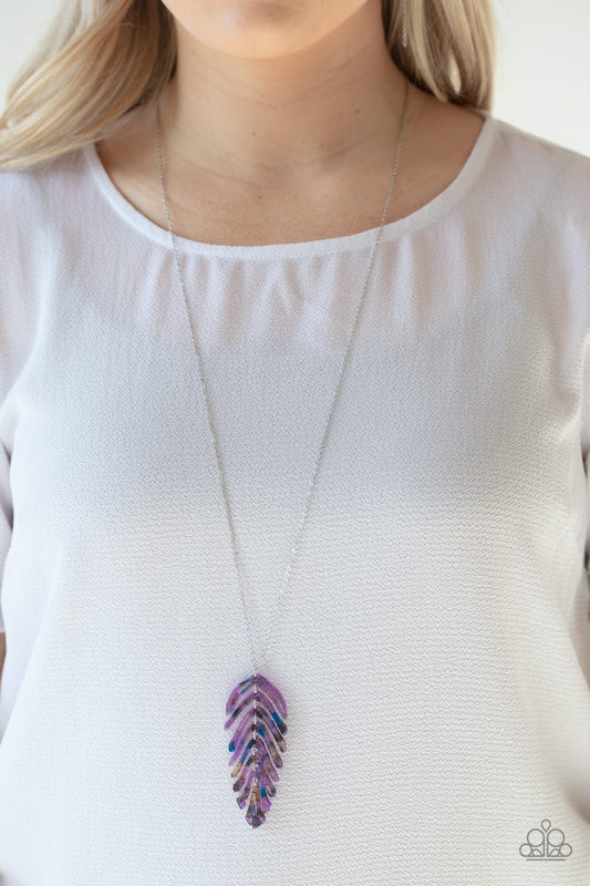 She QUILL Be Loved-purple-Paparazzi necklace