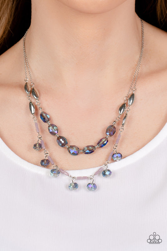 Sheen Season - blue - Paparazzi necklace