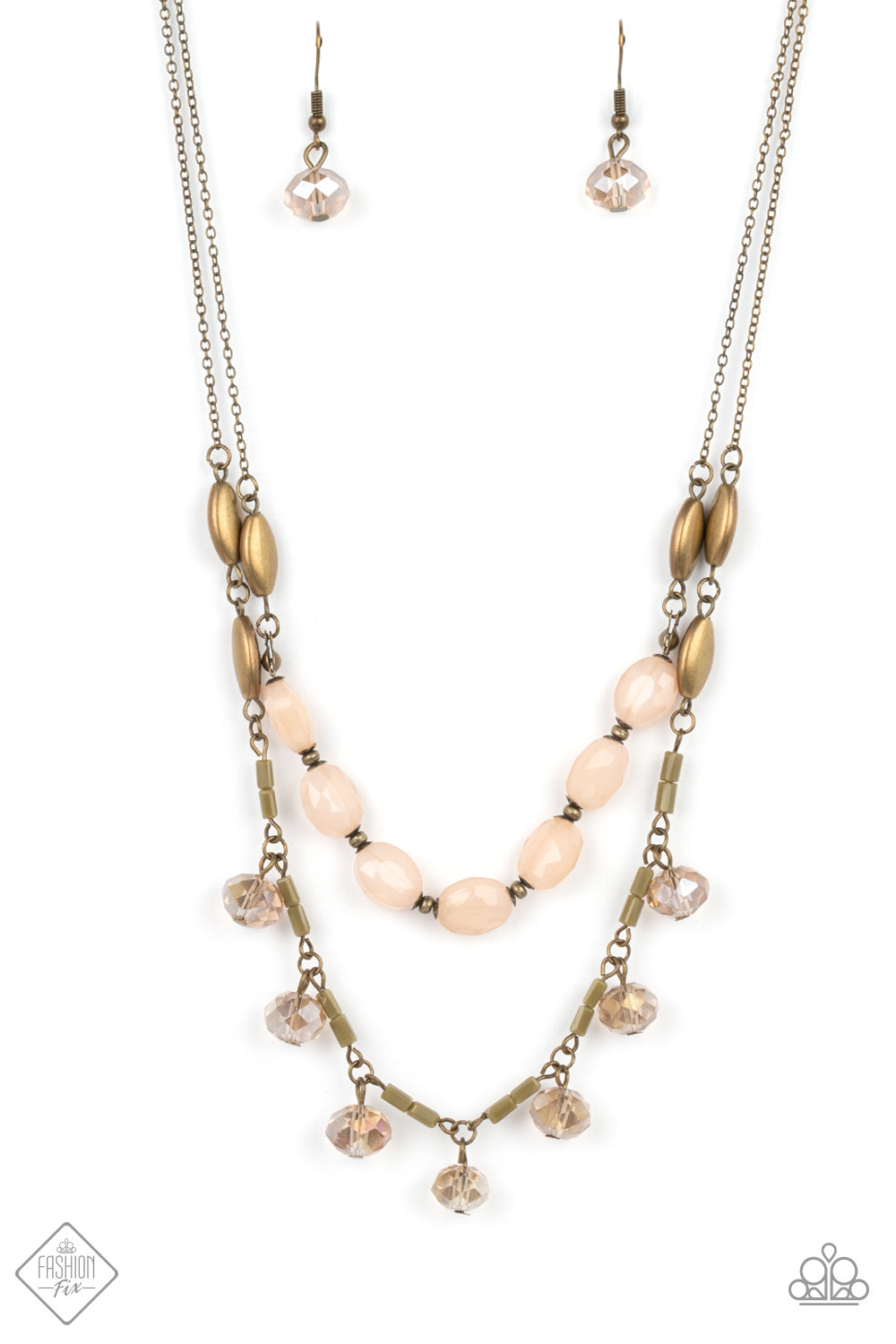 Sheen Season - brass - Paparazzi necklace