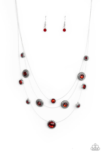 Sheer Thing - red - Paparazzi necklace