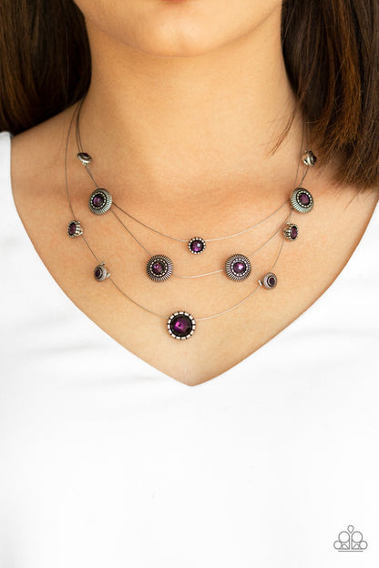Sheer Thing-purple-Paparazzi necklace