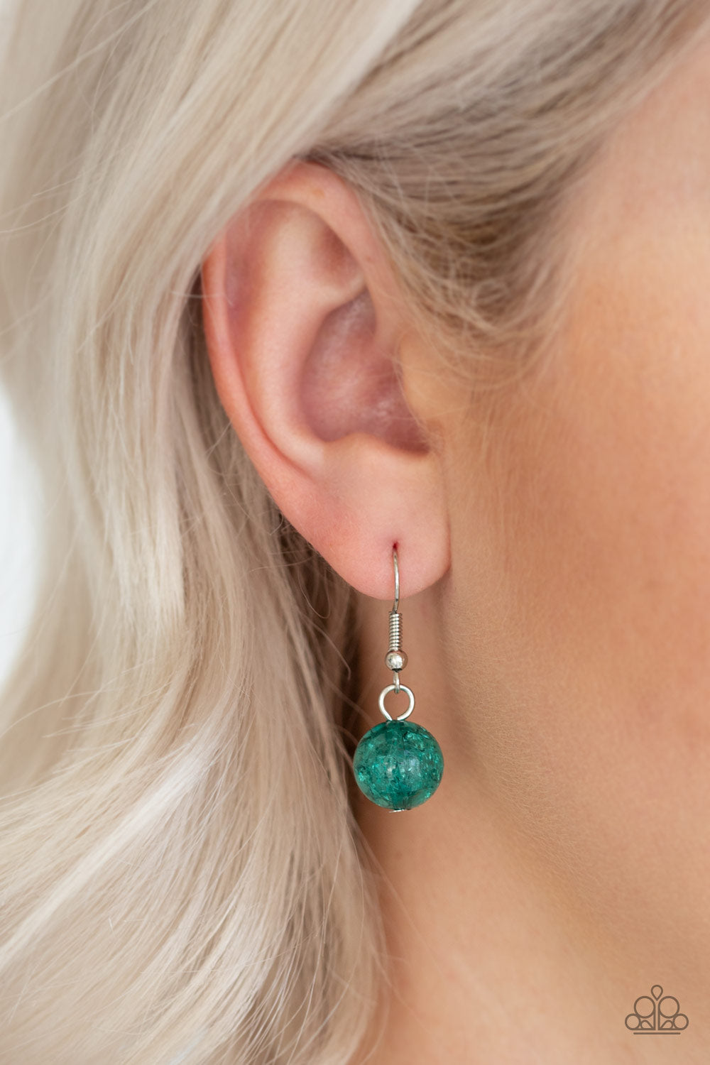 Shimmer Simmer - green - Paparazzi necklace