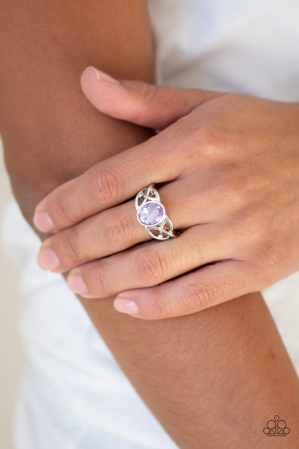 Shimmer Splash - purple - Paparazzi ring