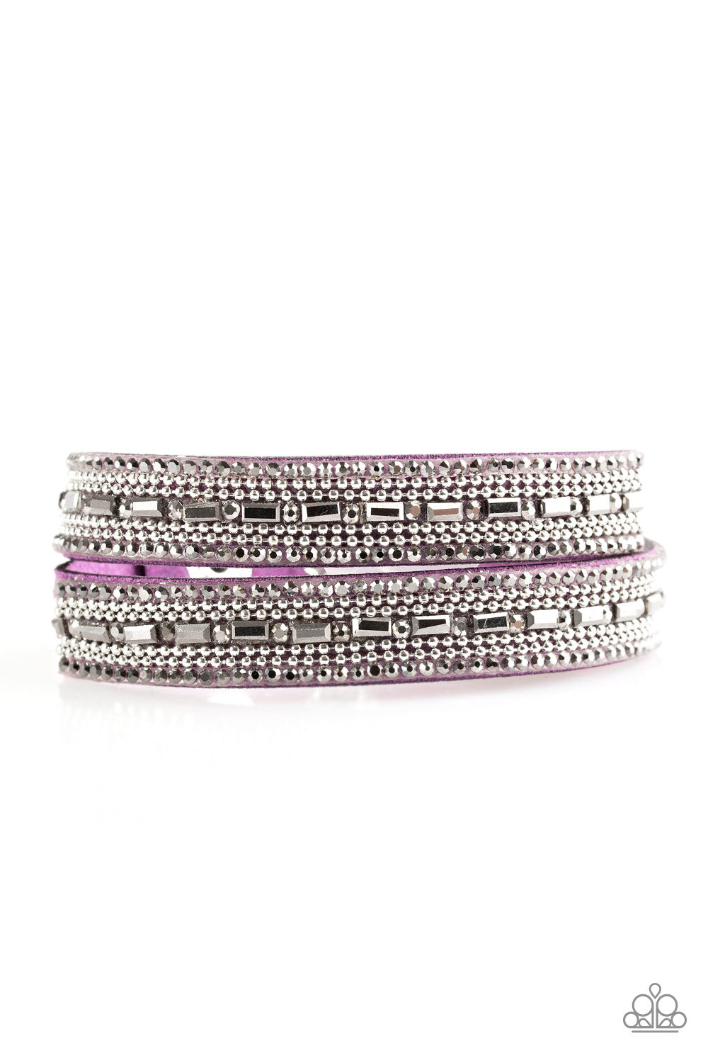 Shimmer and Sass - purple - Paparazzi bracelet