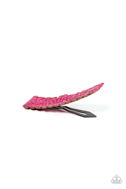 Shimmery Sequinista - pink - Paparazzi hair clip