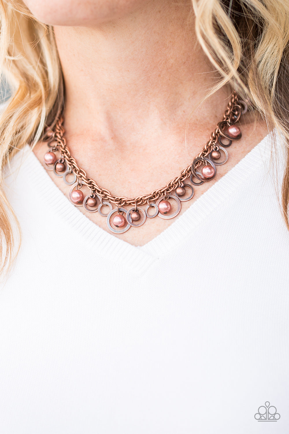 Shipwreck Style - copper - Paparazzi necklace