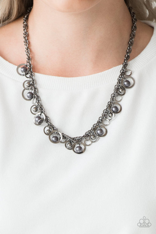 Shipwreck Style - black - Paparazzi necklace