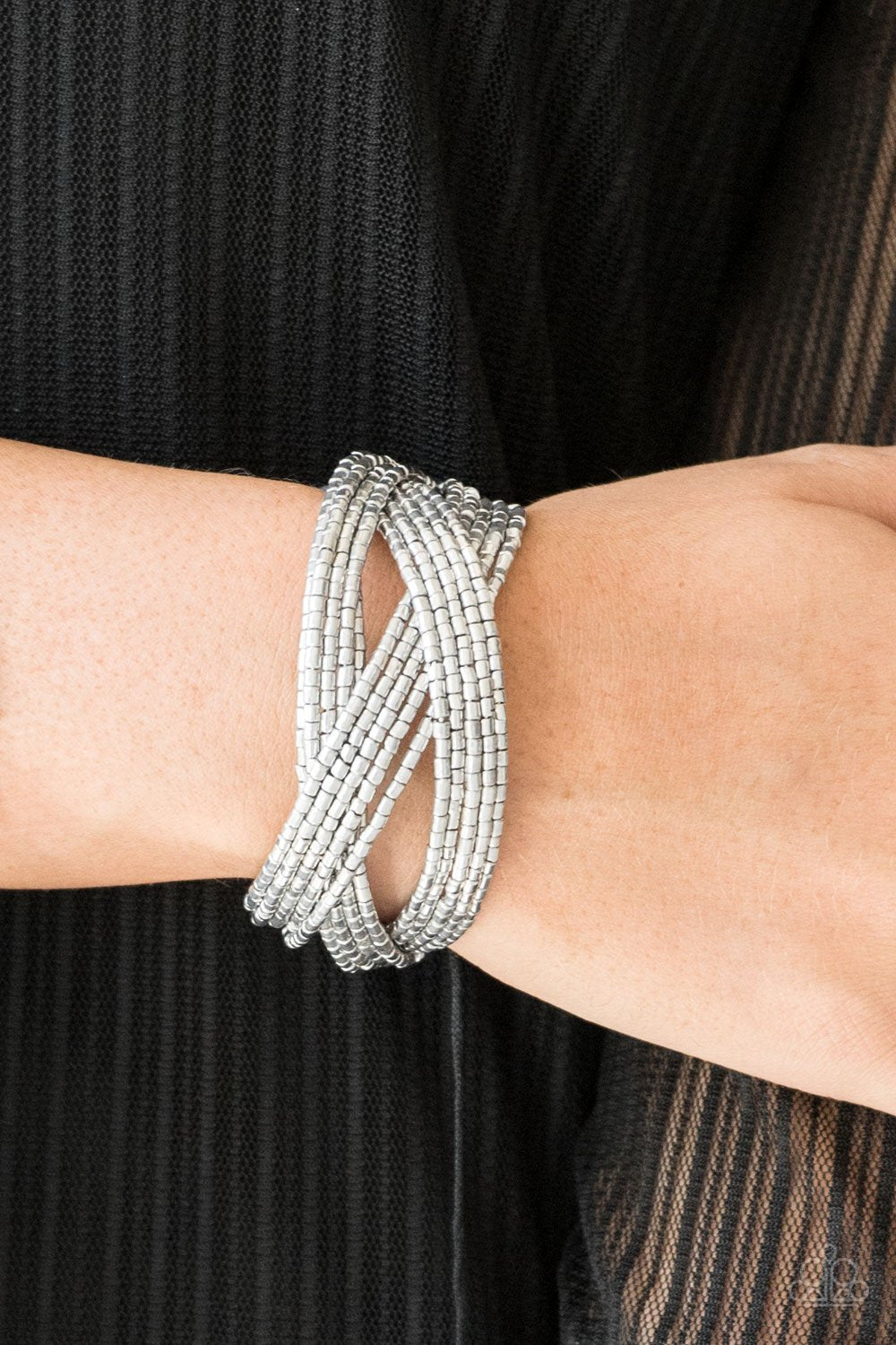 Shooting Stars - silver - Paparazzi bracelet