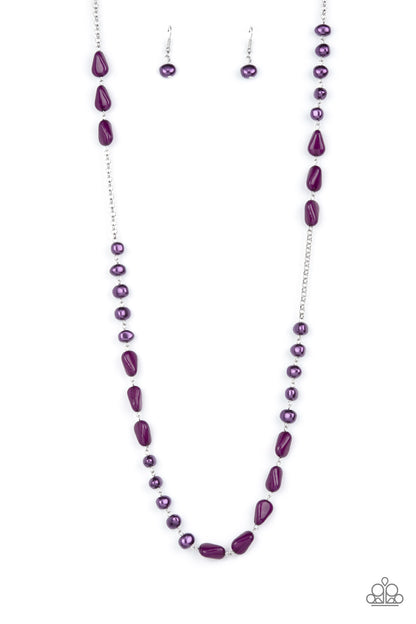 Shoreline Shimmer - purple - Paparazzi necklace