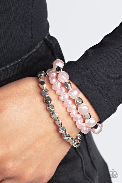 Shoreside Soiree - pink - Paparazzi bracelet