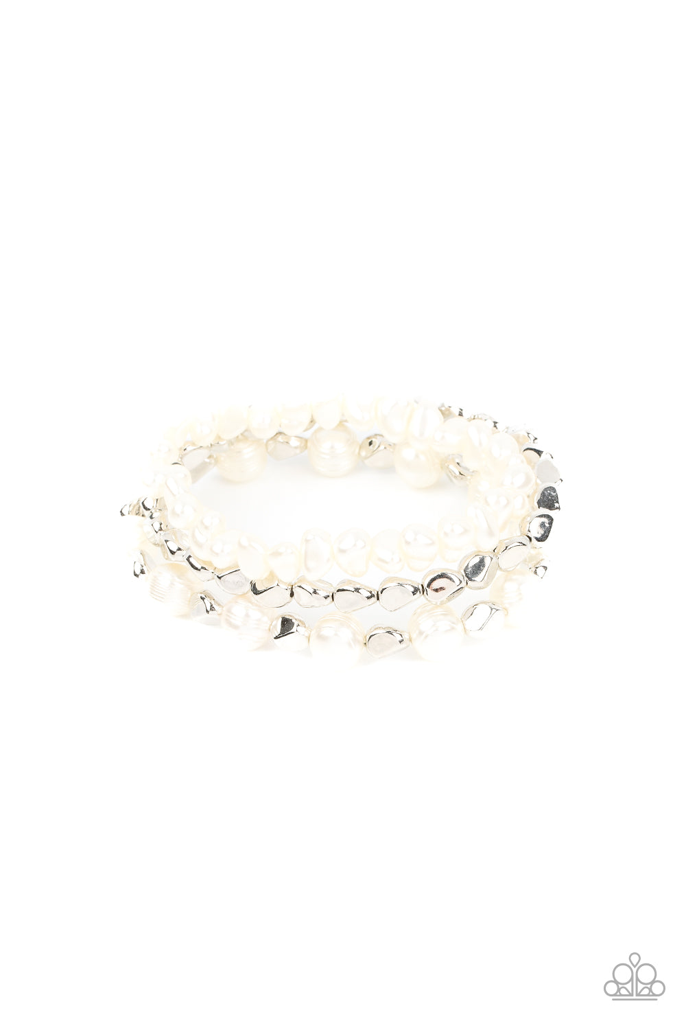Shoreside Soiree - white - Paparazzi bracelet