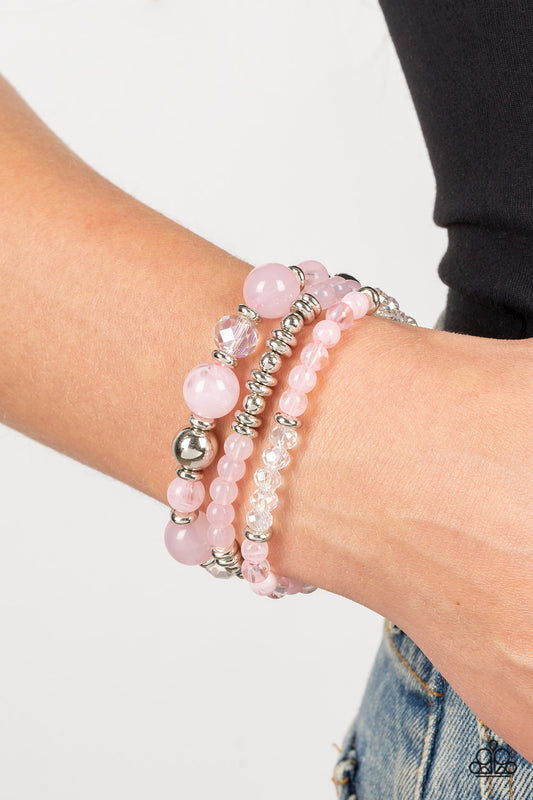 Shoreside Stroll - pink - Paparazzi bracelet