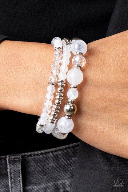 Shoreside Stroll - white - Paparazzi bracelet