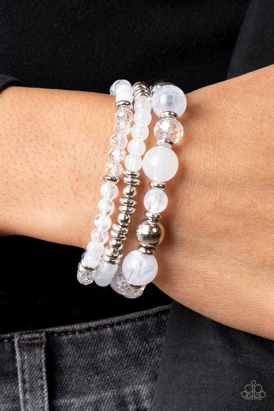 Shoreside Stroll - white - Paparazzi bracelet