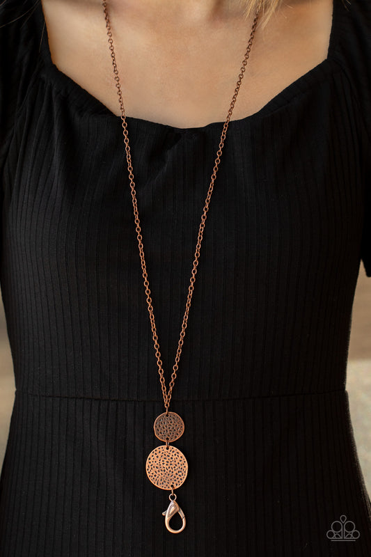 Shoulder to Shoulder - copper - Paparazzi necklace