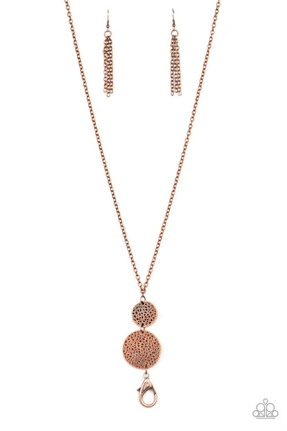 Shoulder to Shoulder - copper - Paparazzi necklace