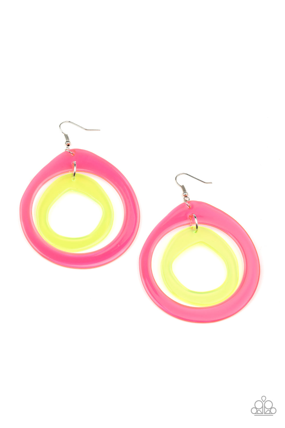 Show Your True NEONS - multi - Paparazzi earrings