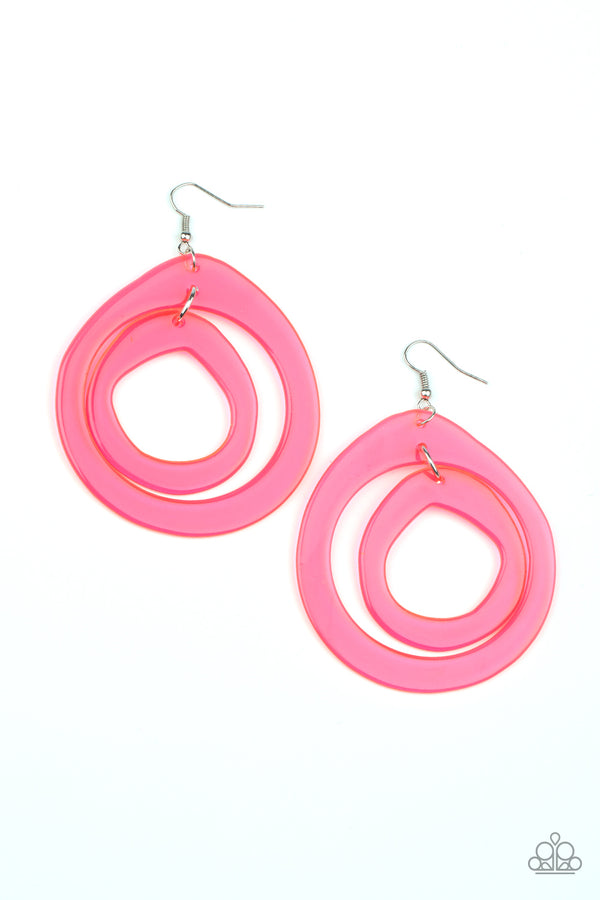 Show Your True NEONS - pink - Paparazzi earrings – JewelryBlingThing