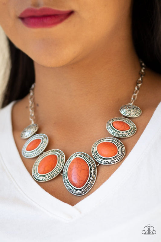 Sierra Serenity-orange-Paparazzi necklace