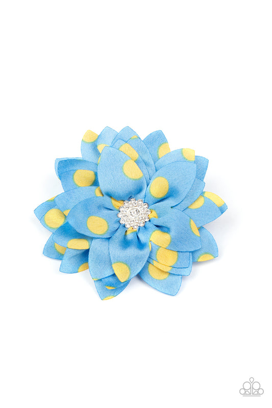 Silk Gardens - blue - Paparazzi hair clip