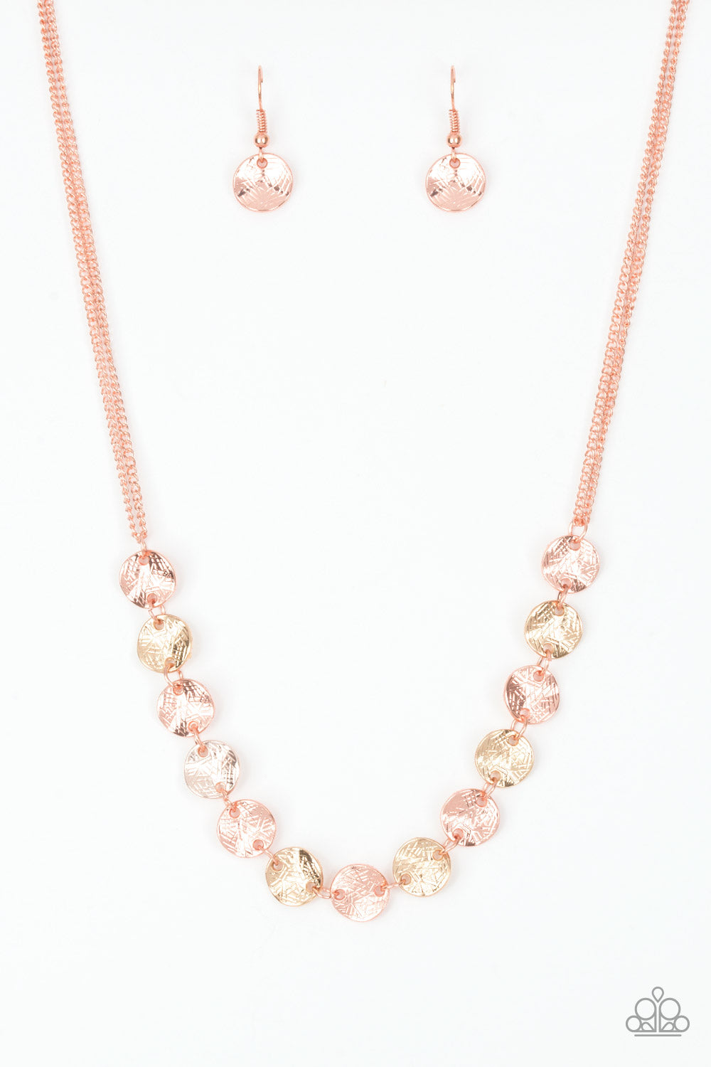 Simple Sheen - copper - Paparazzi necklace