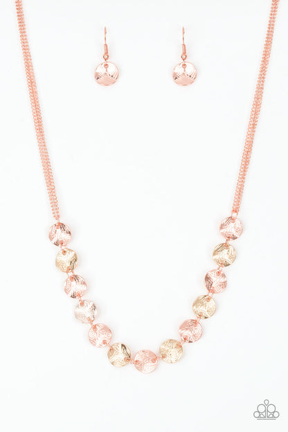 Simple Sheen - copper - Paparazzi necklace