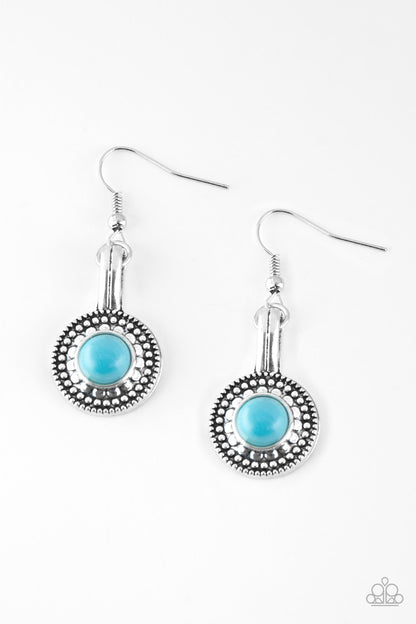 Simply Stagecoach - blue - Paparazzi earrings