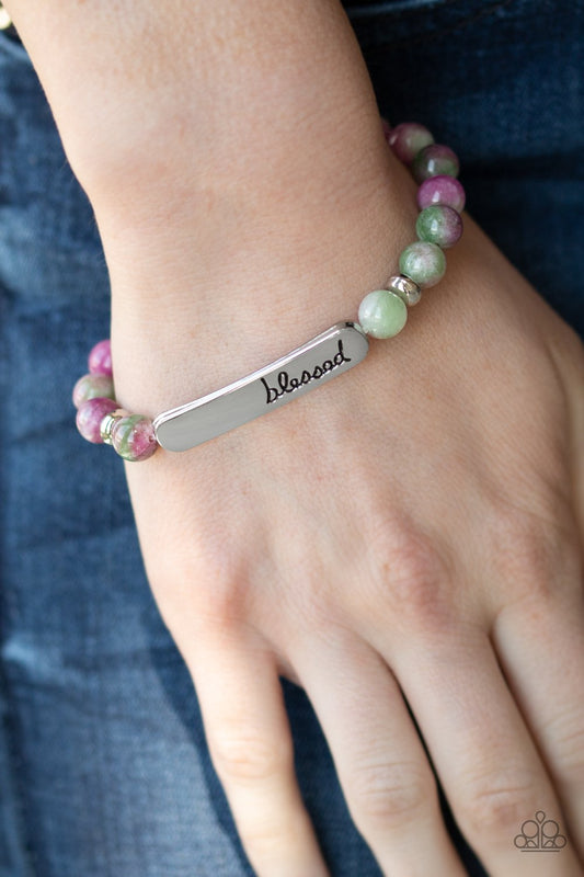 Simply Blessed-purple-Paparazzi bracelet