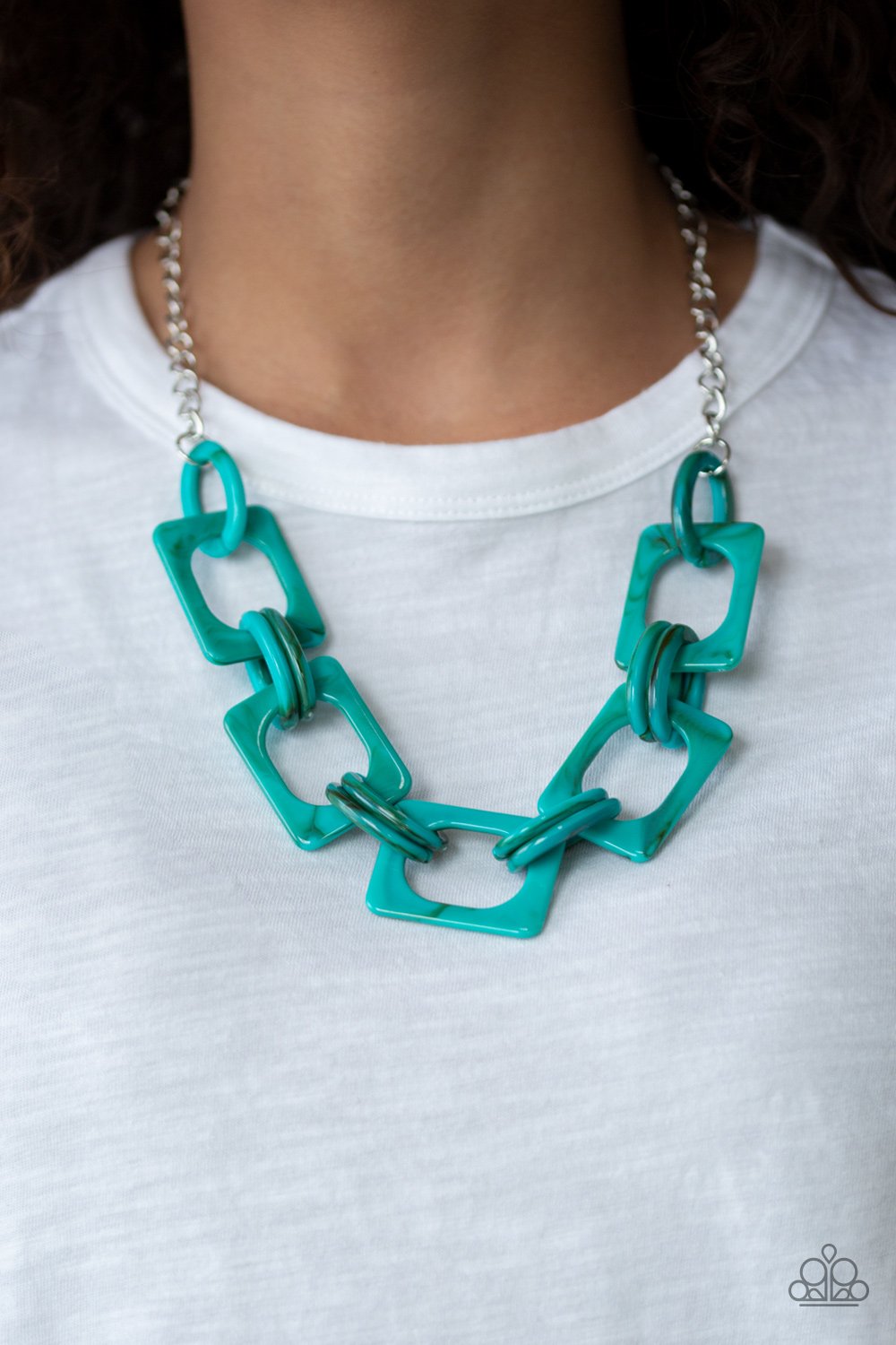 Sizzle Sizzle - blue - Paparazzi necklace