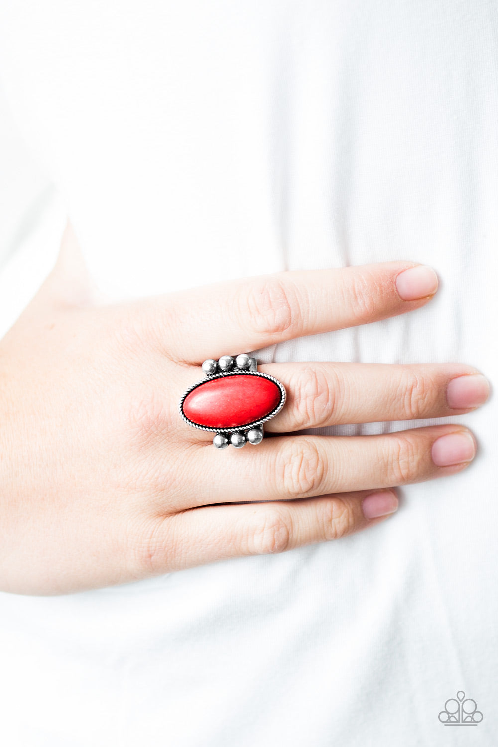 Skipping SANDSTONES - Red - Paparazzi rings