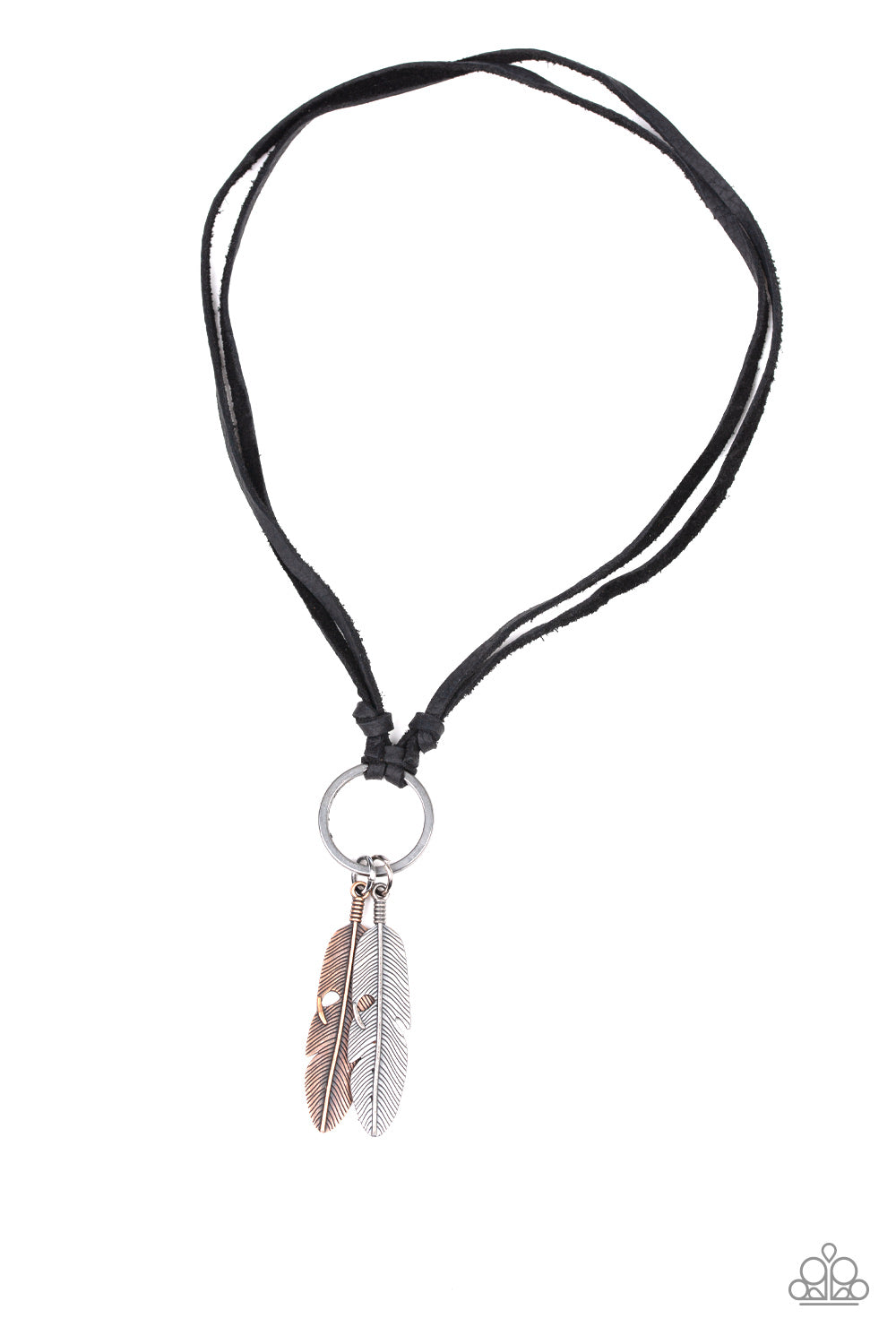 Sky Walker - black - Paparazzi mens necklace