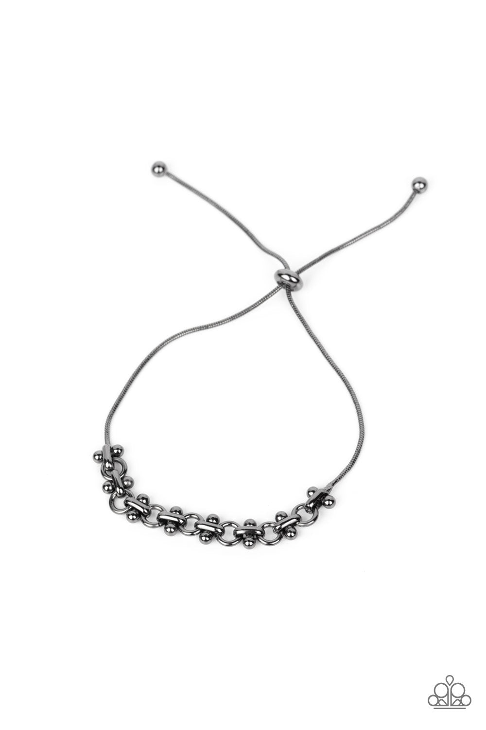 Slide On Over - black - Paparazzi bracelet