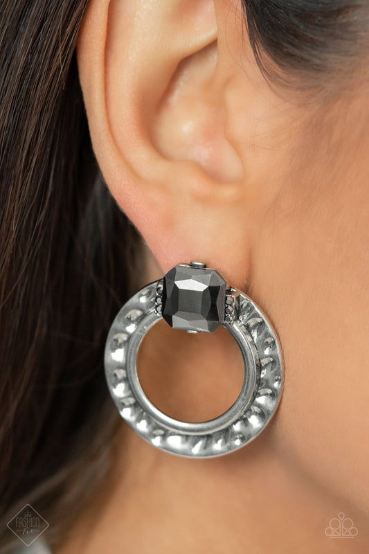 Smoldering Scintillation - silver - Paparazzi earrings