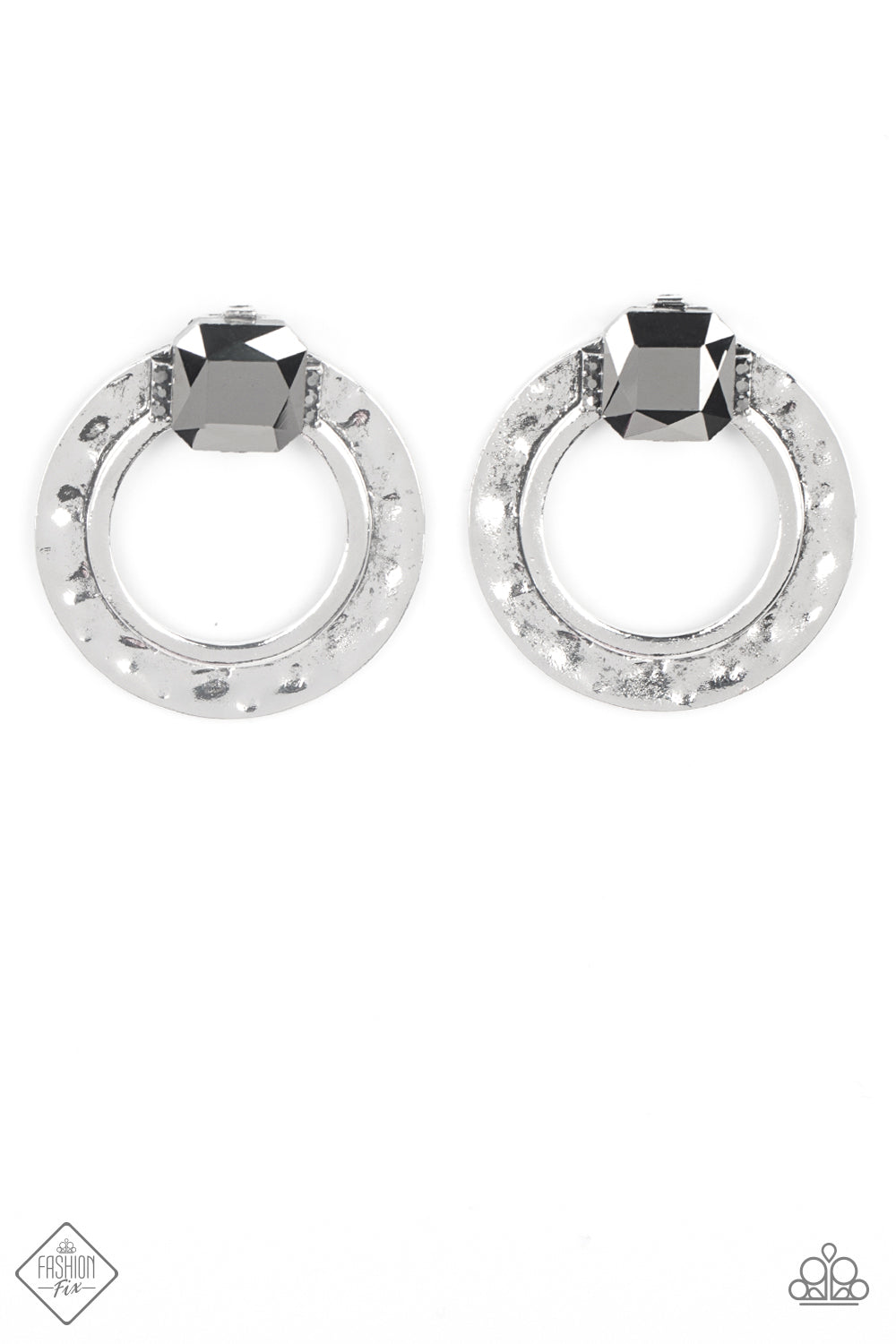 Smoldering Scintillation - silver - Paparazzi earrings