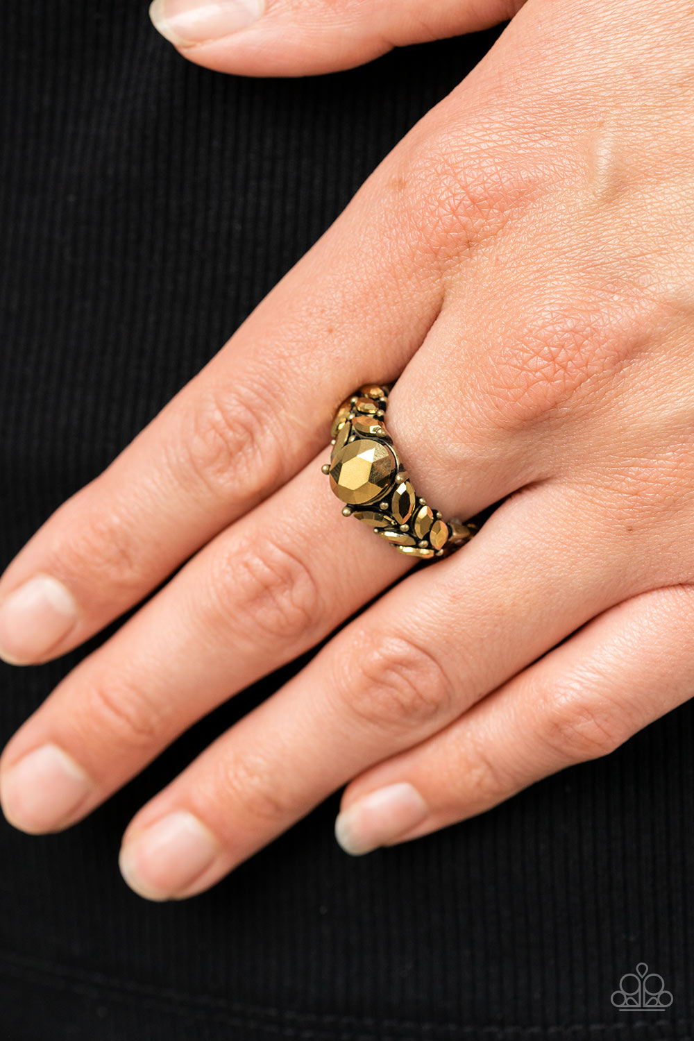 Smooth Smolder - Brass - Paparazzi Ring – JewelryBlingThing